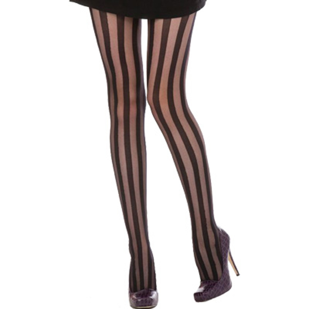 Pamela Mann - Solid Sheer Stripe Strumpfhose - Schwarz